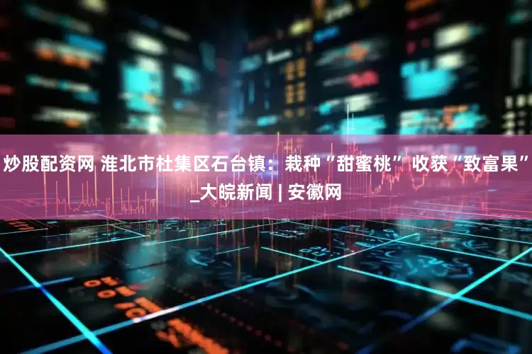 炒股配资网 淮北市杜集区石台镇：栽种“甜蜜桃” 收获“致富果”_大皖新闻 | 安徽网