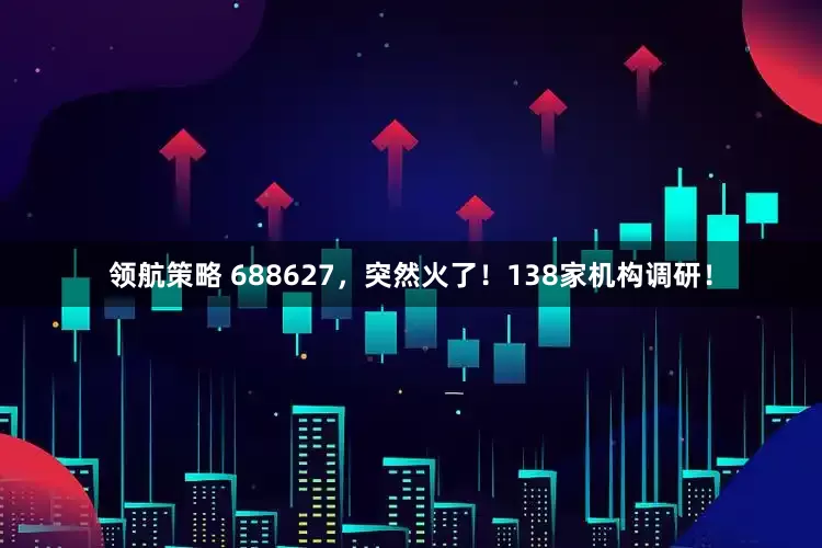 领航策略 688627，突然火了！138家机构调研！
